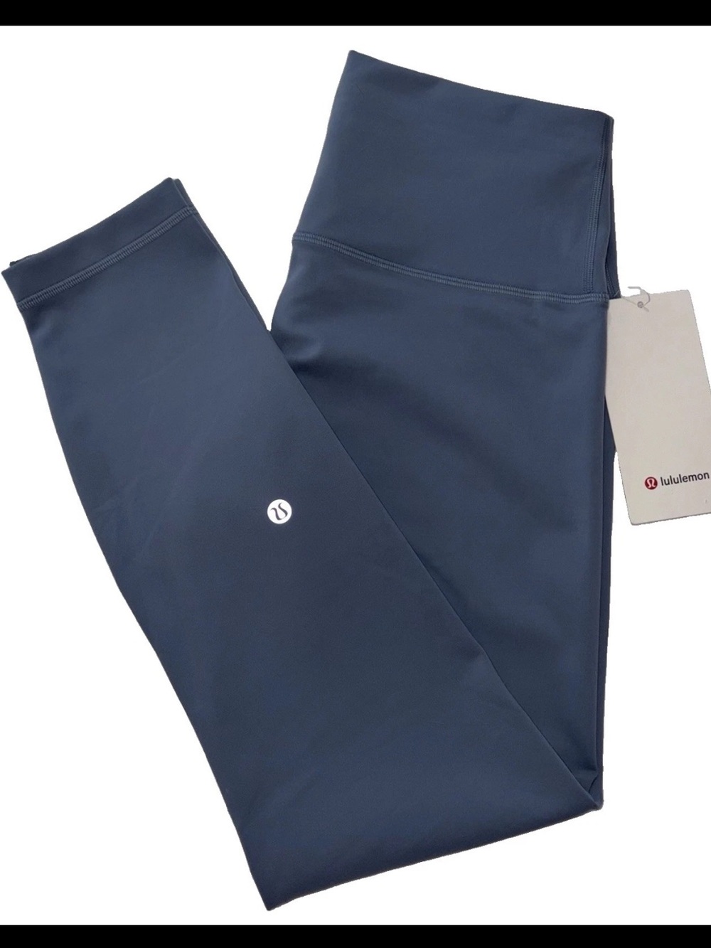 NWT*LULULEMON*SIZE 10*WUNDER TRAIN HIGH RISE 25” L PANT*AUTHENTIC*STEEL BLUE*$98